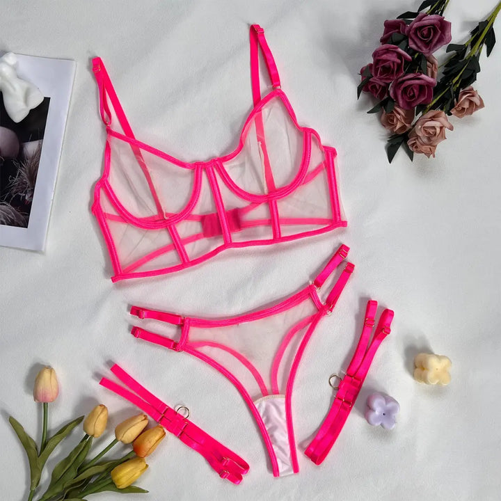 Francesca | Neon Lingerie Set