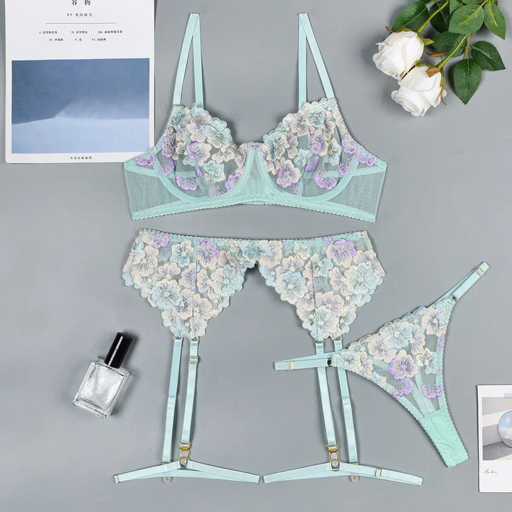 Nadia | Floral lingerie set